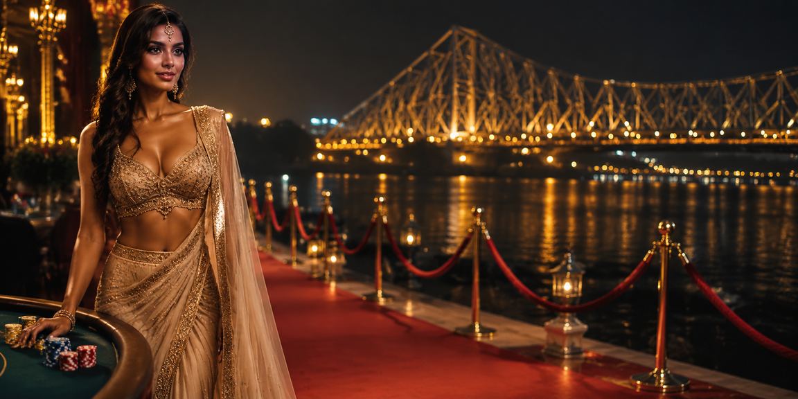 Bollywood-themed deposit bonus casino promotion with bright colors