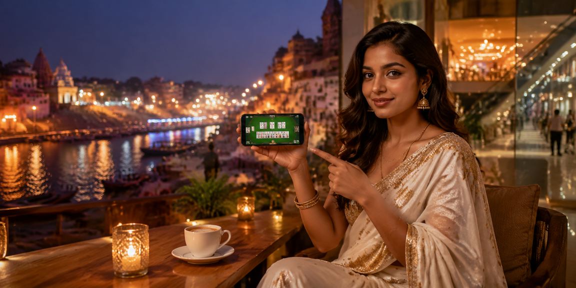 Player in Varanasi enjoying promotions on rummy and casino games